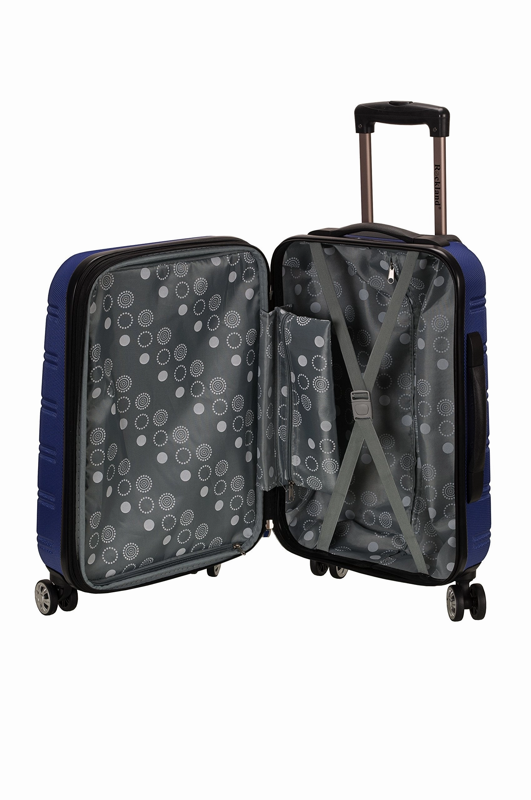 Rockland Luggage Melbourne 20 Inch Expandable Carry On, Blue, One Size
