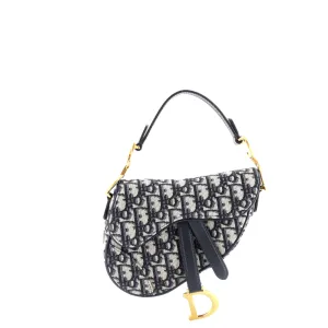 Saddle Handbag Oblique Canvas Mini