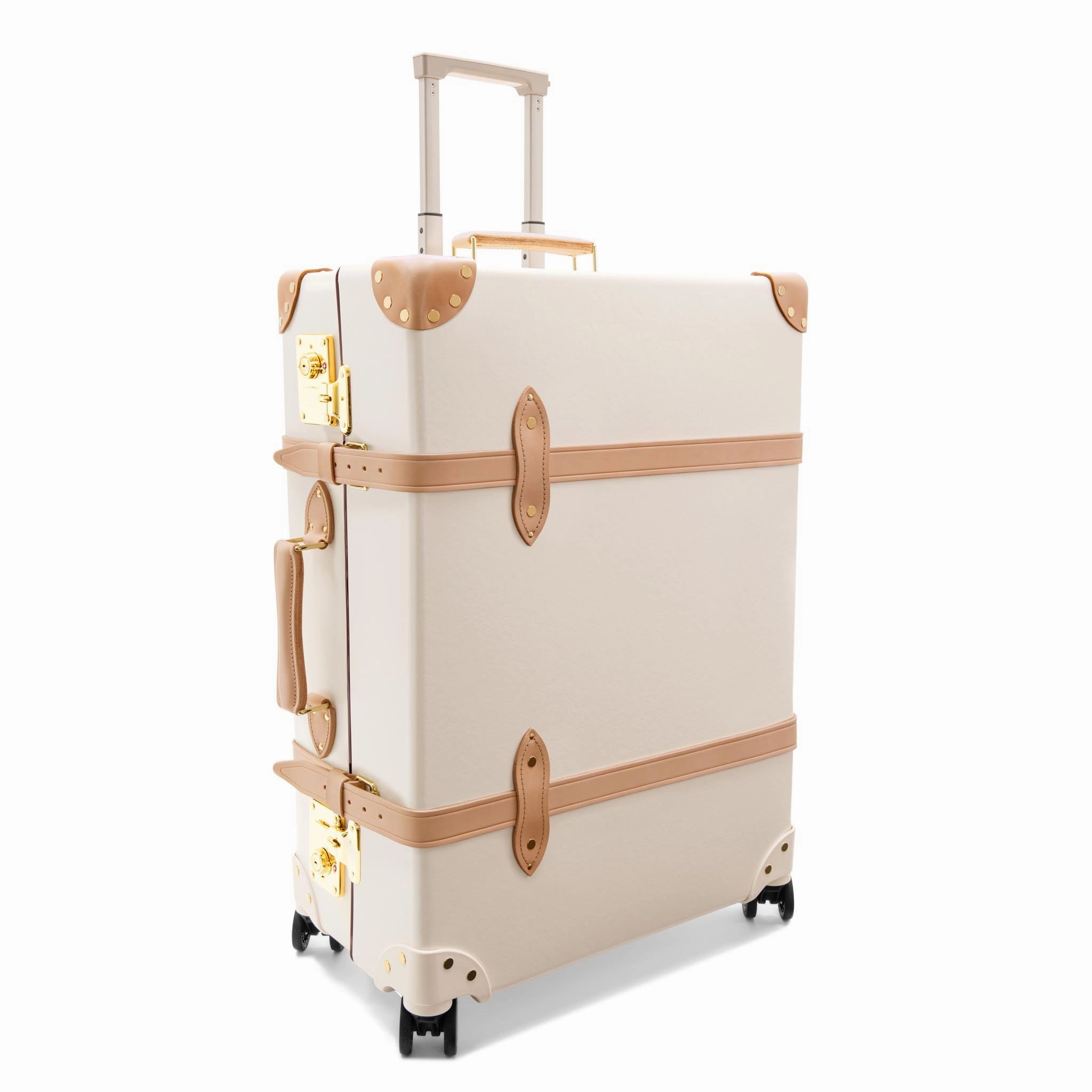 Safari  Large Check-In - 4 Wheels | Ivory/Natural/Gold