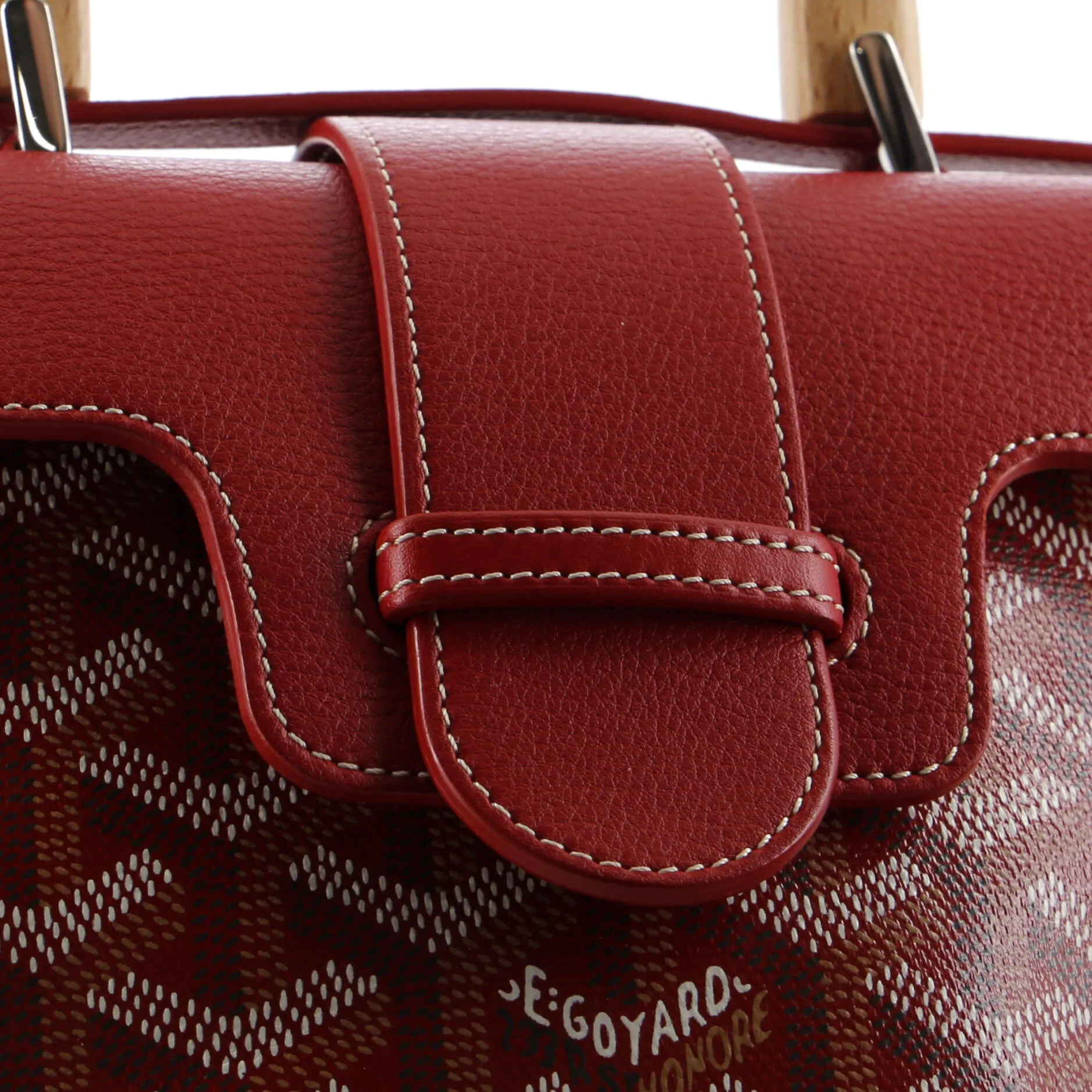 Saigon Top Handle Bag Coated Canvas with Leather Mini