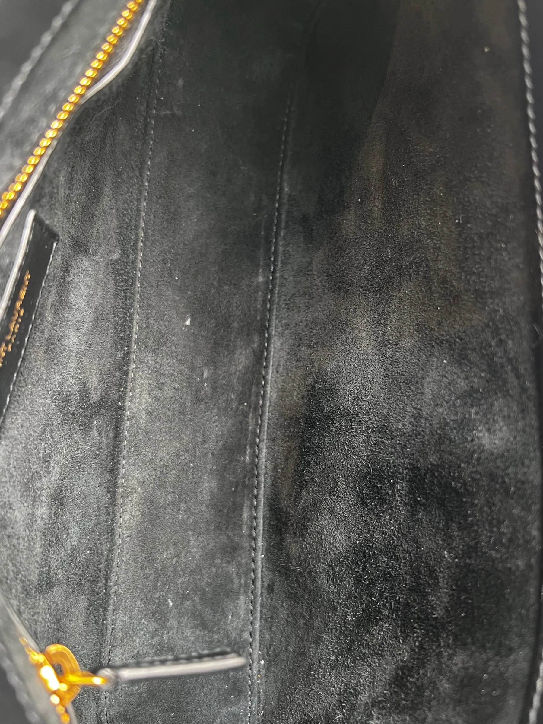 Saint Laurent Black Leather Le 5 A 7 Shoulder Bag
