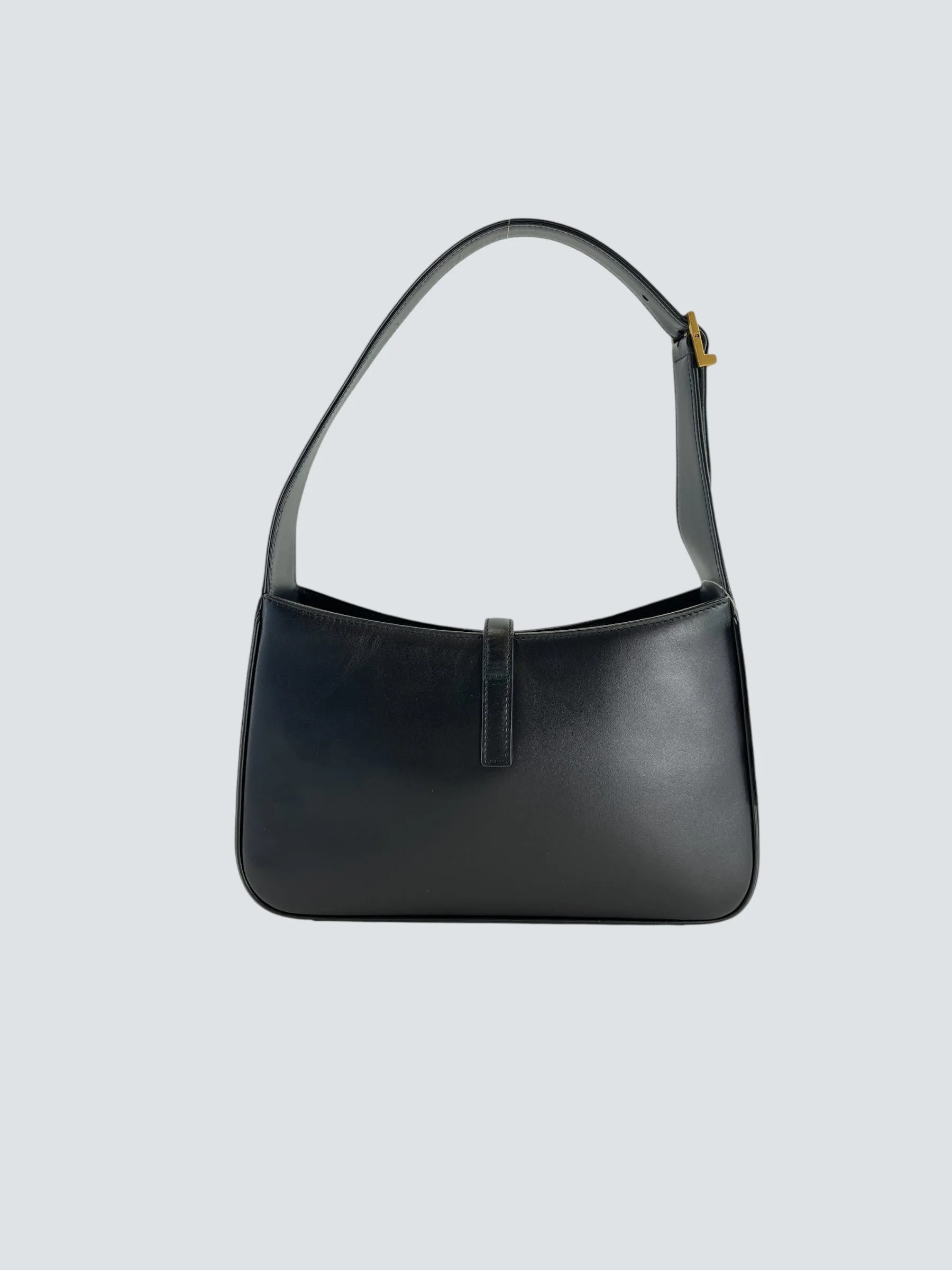 Saint Laurent Black Leather Le 5 A 7 Shoulder Bag