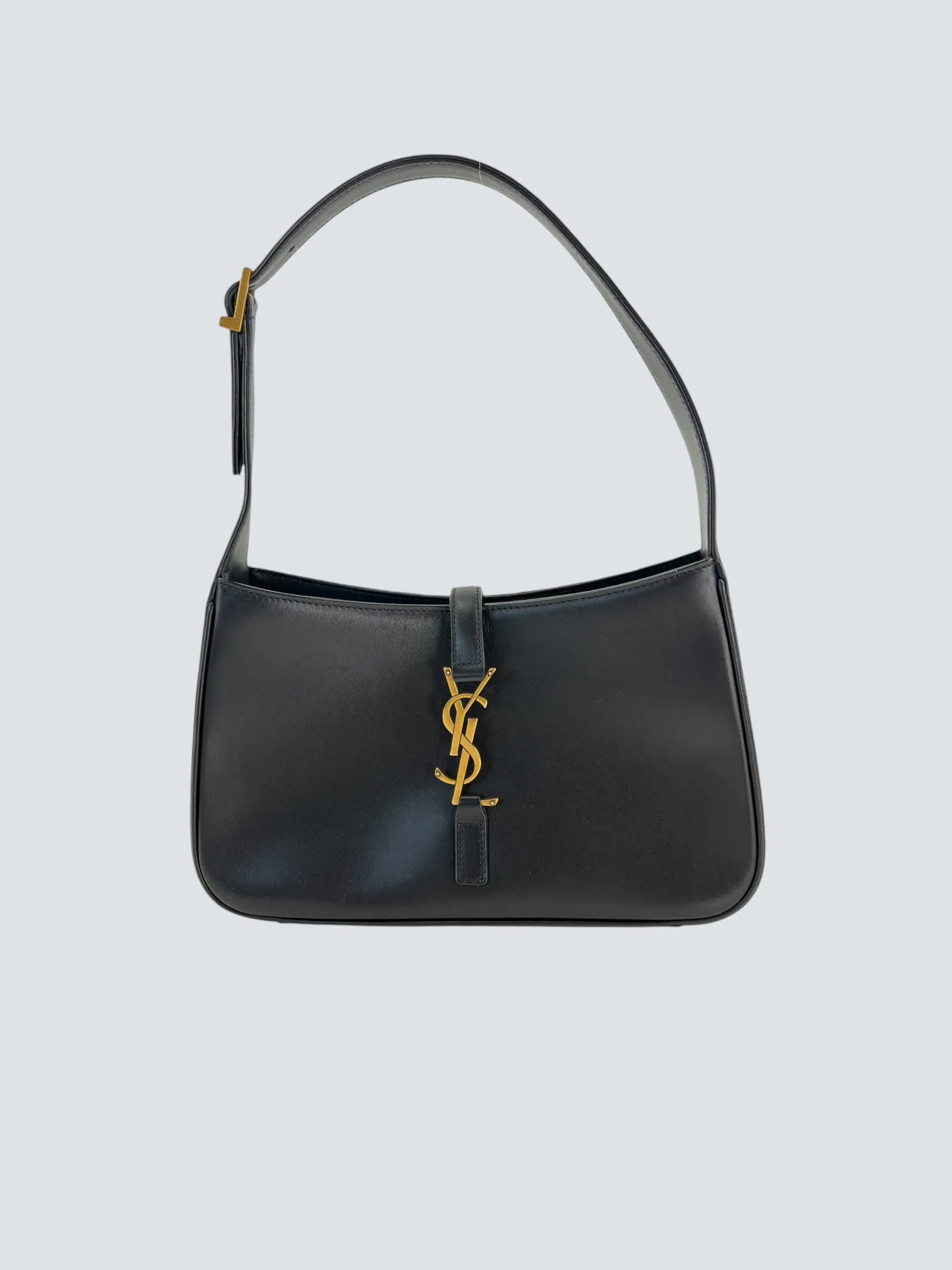 Saint Laurent Black Leather Le 5 A 7 Shoulder Bag