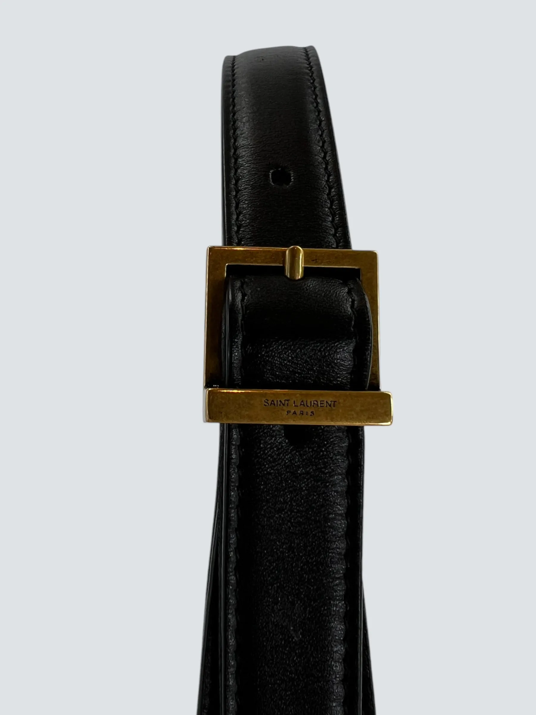 Saint Laurent Black Leather Le 5 A 7 Shoulder Bag