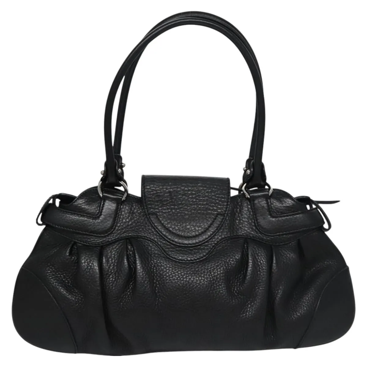 Salvatore Ferragamo Gancini Leather Shoulder Bag (Pre-Owned)