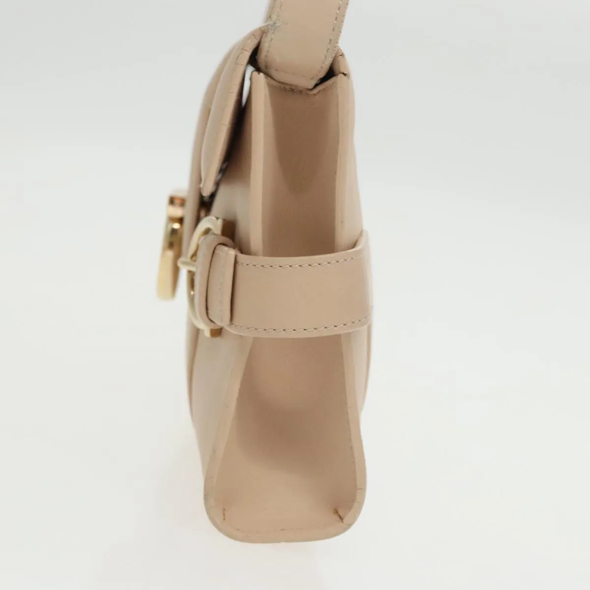 Salvatore Ferragamo Gancini  Leather Shoulder Bag (Pre-Owned)