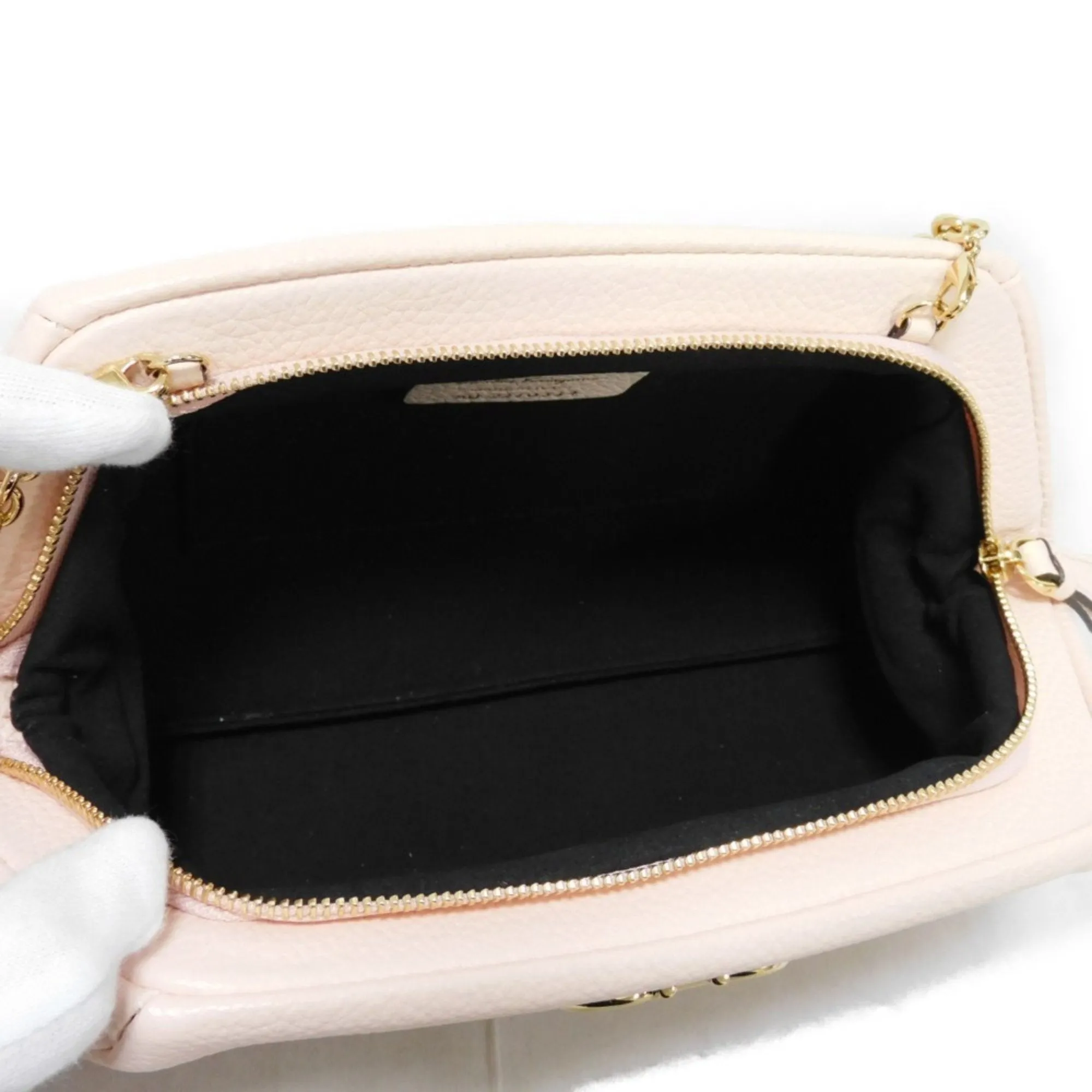 Salvatore Ferragamo Gancini pink pink Clutch Bag Shoulder Bag (Pre-Owned)