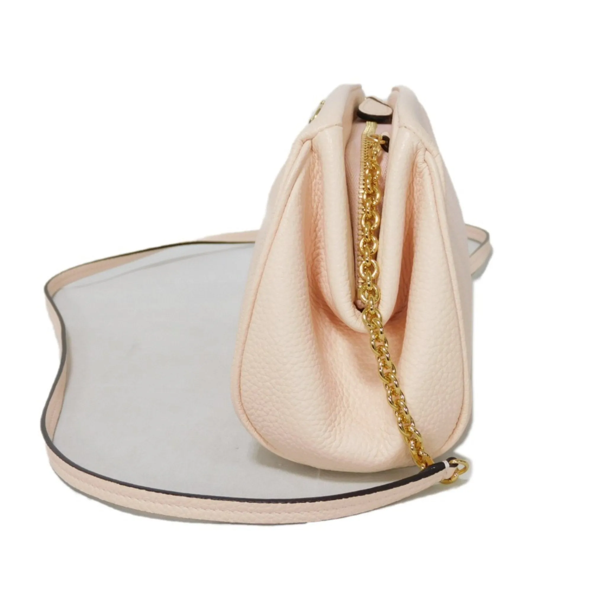 Salvatore Ferragamo Gancini pink pink Clutch Bag Shoulder Bag (Pre-Owned)