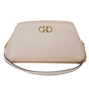 Salvatore Ferragamo Gancini pink pink Clutch Bag Shoulder Bag (Pre-Owned)