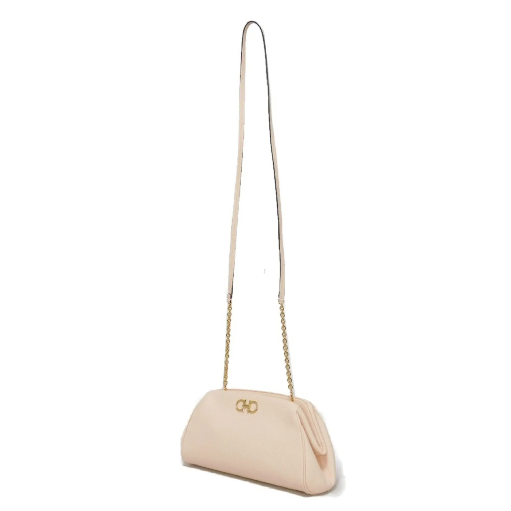 Salvatore Ferragamo Gancini pink pink Clutch Bag Shoulder Bag (Pre-Owned)