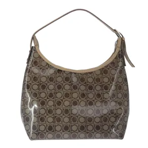 Salvatore Ferragamo Gancini  Vinyl Shoulder Bag (Pre-Owned)