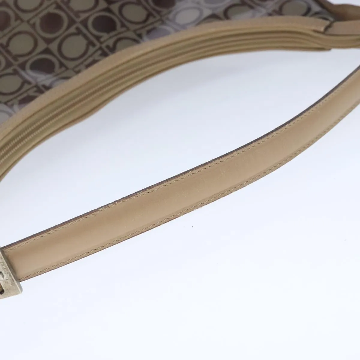 Salvatore Ferragamo Gancini  Vinyl Shoulder Bag (Pre-Owned)