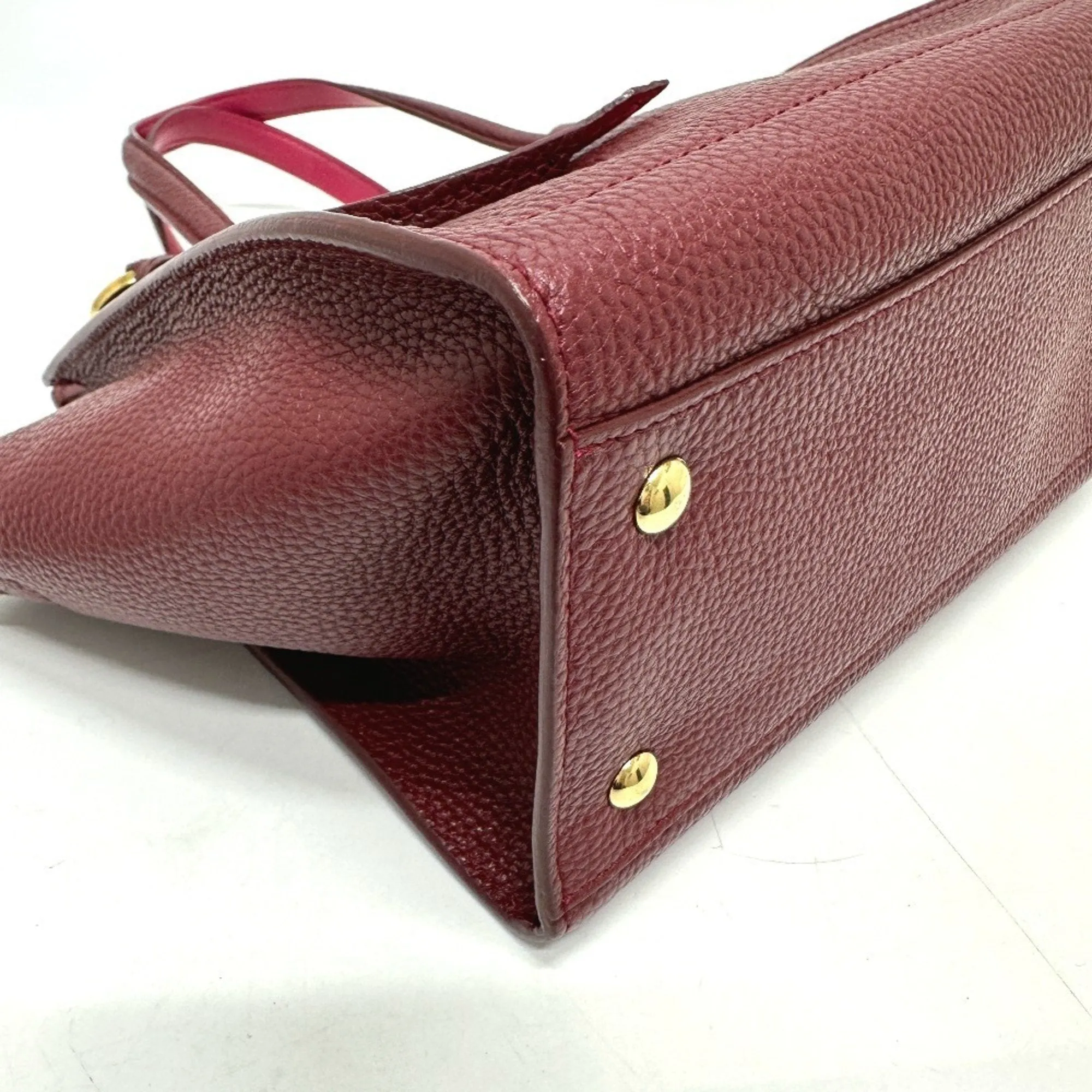 Salvatore Ferragamo Leather Handbag Shoulder Bag (Pre-Owned)
