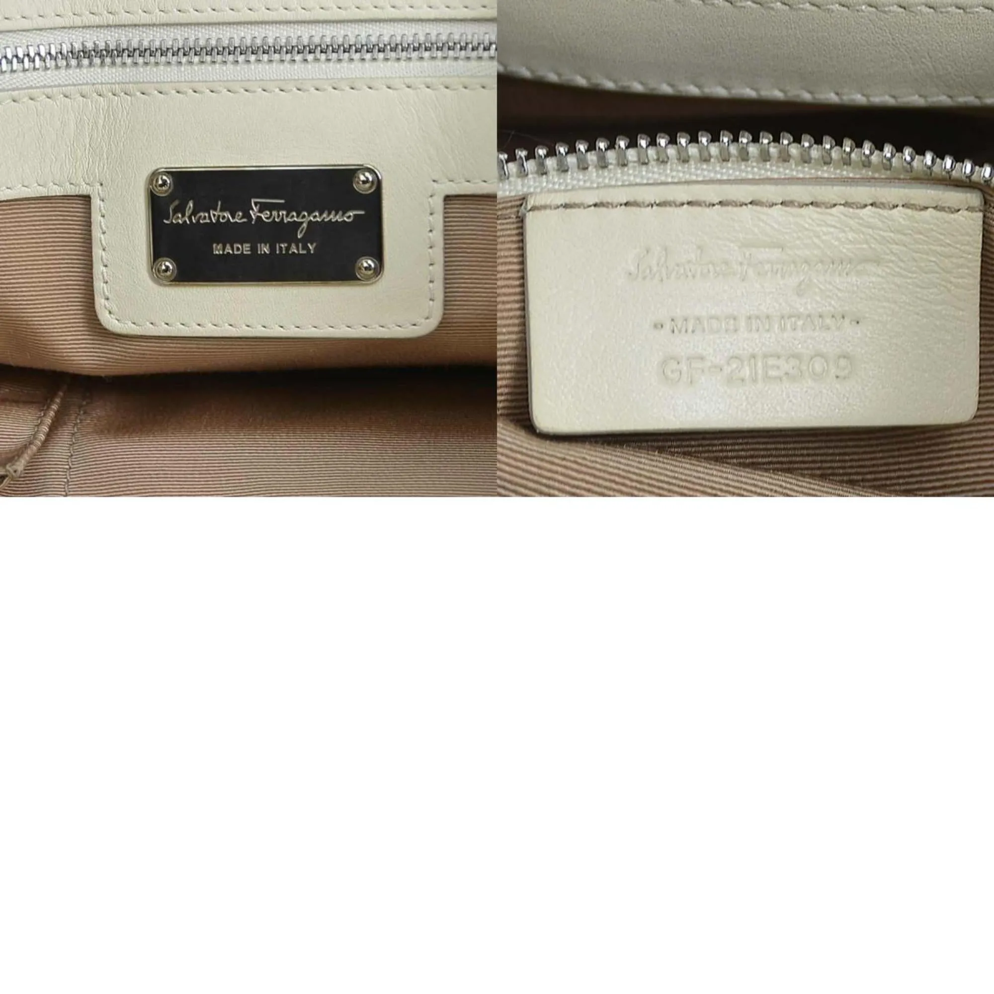 Salvatore Ferragamo  Leather Handbag Shoulder Bag (Pre-Owned)