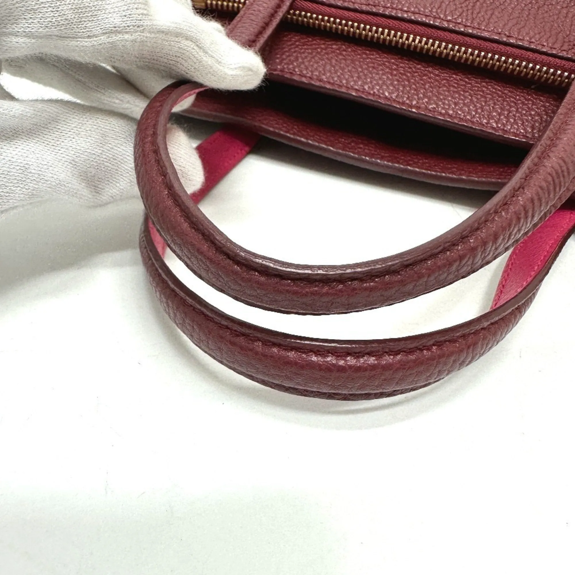 Salvatore Ferragamo Leather Handbag Shoulder Bag (Pre-Owned)