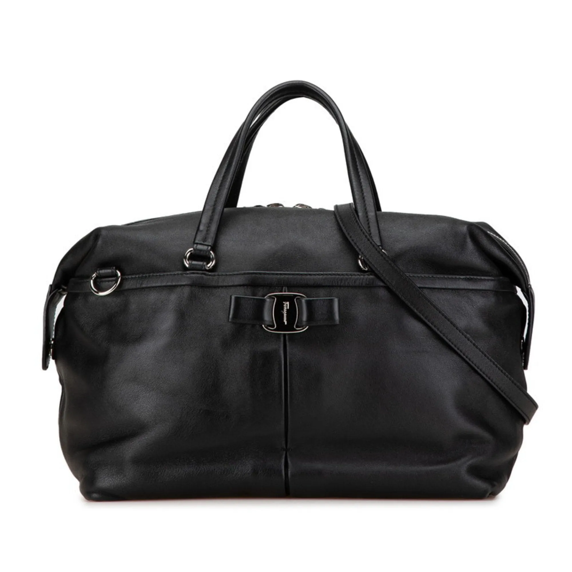 Salvatore Ferragamo Leather Handbag Shoulder Bag (Pre-Owned)