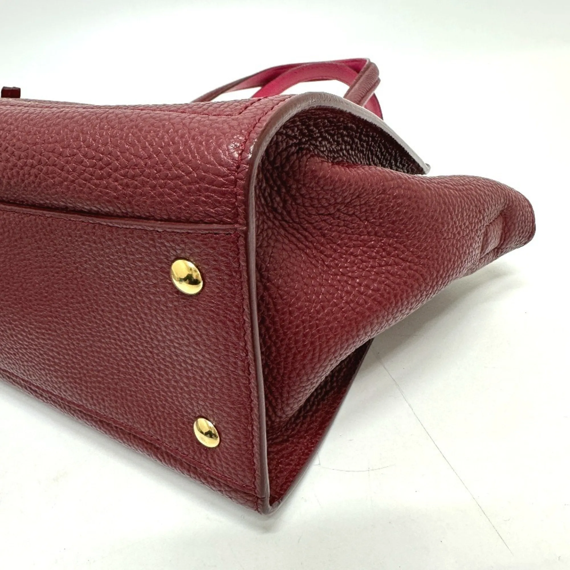 Salvatore Ferragamo Leather Handbag Shoulder Bag (Pre-Owned)