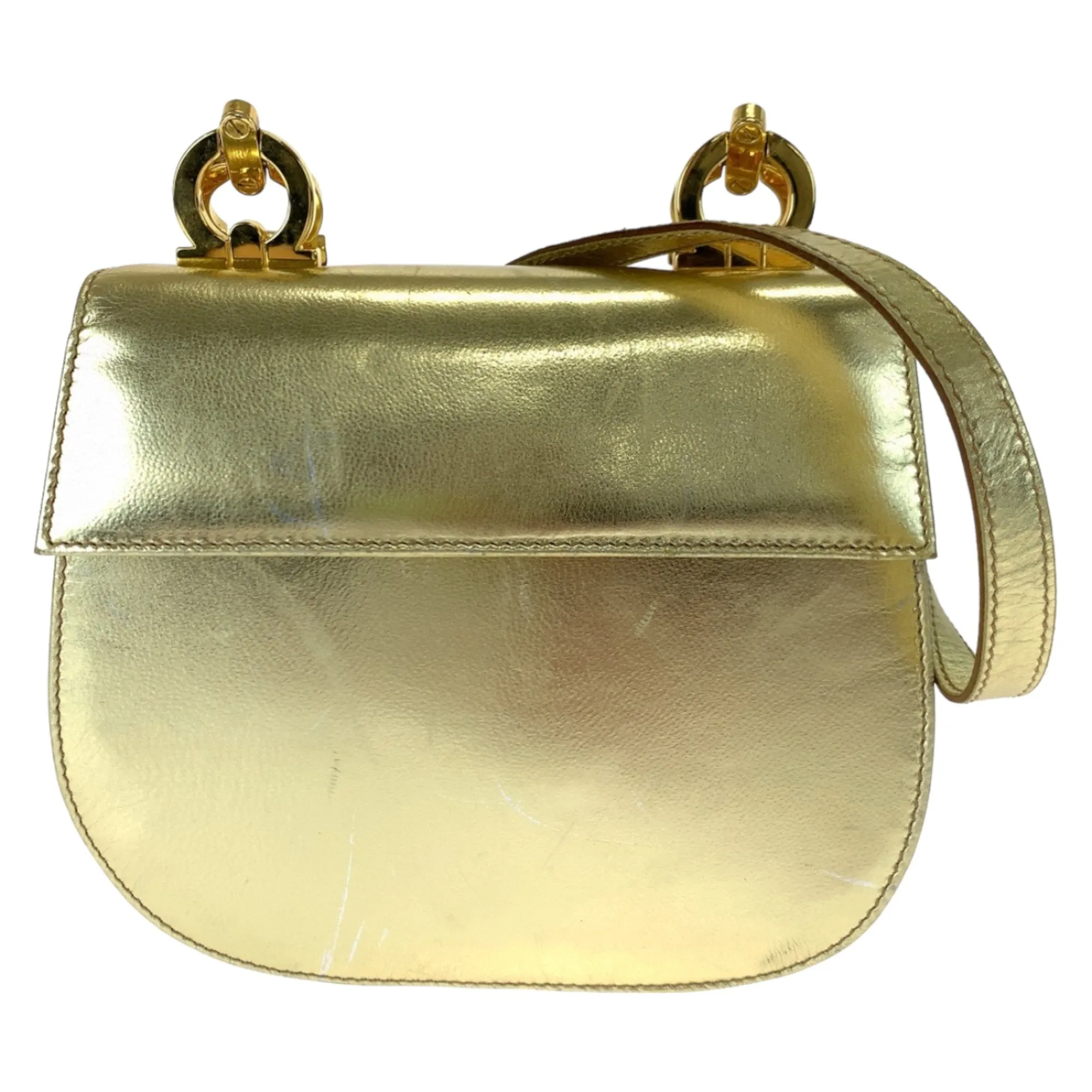 Salvatore Ferragamo Leather Pochette Shoulder Bag (Pre-Owned)
