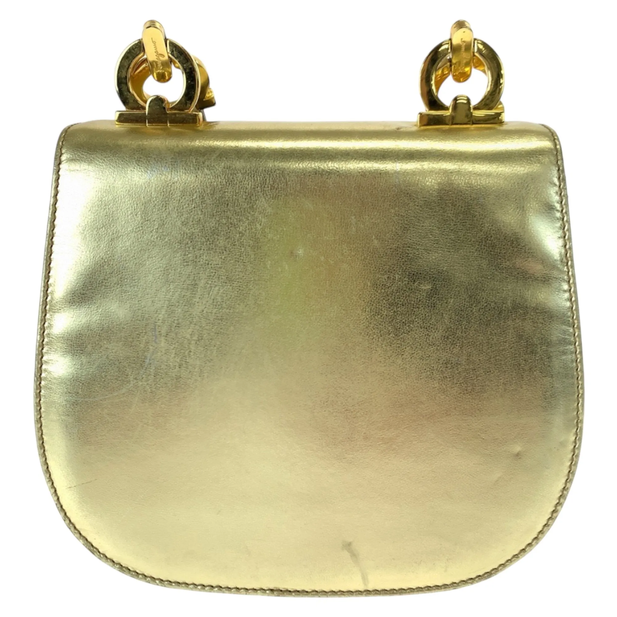 Salvatore Ferragamo Leather Pochette Shoulder Bag (Pre-Owned)