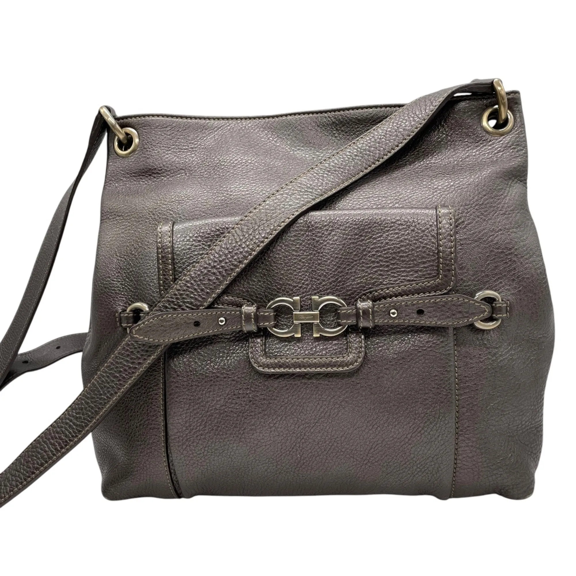 Salvatore Ferragamo  Leather Shoulder Bag (Pre-Owned)