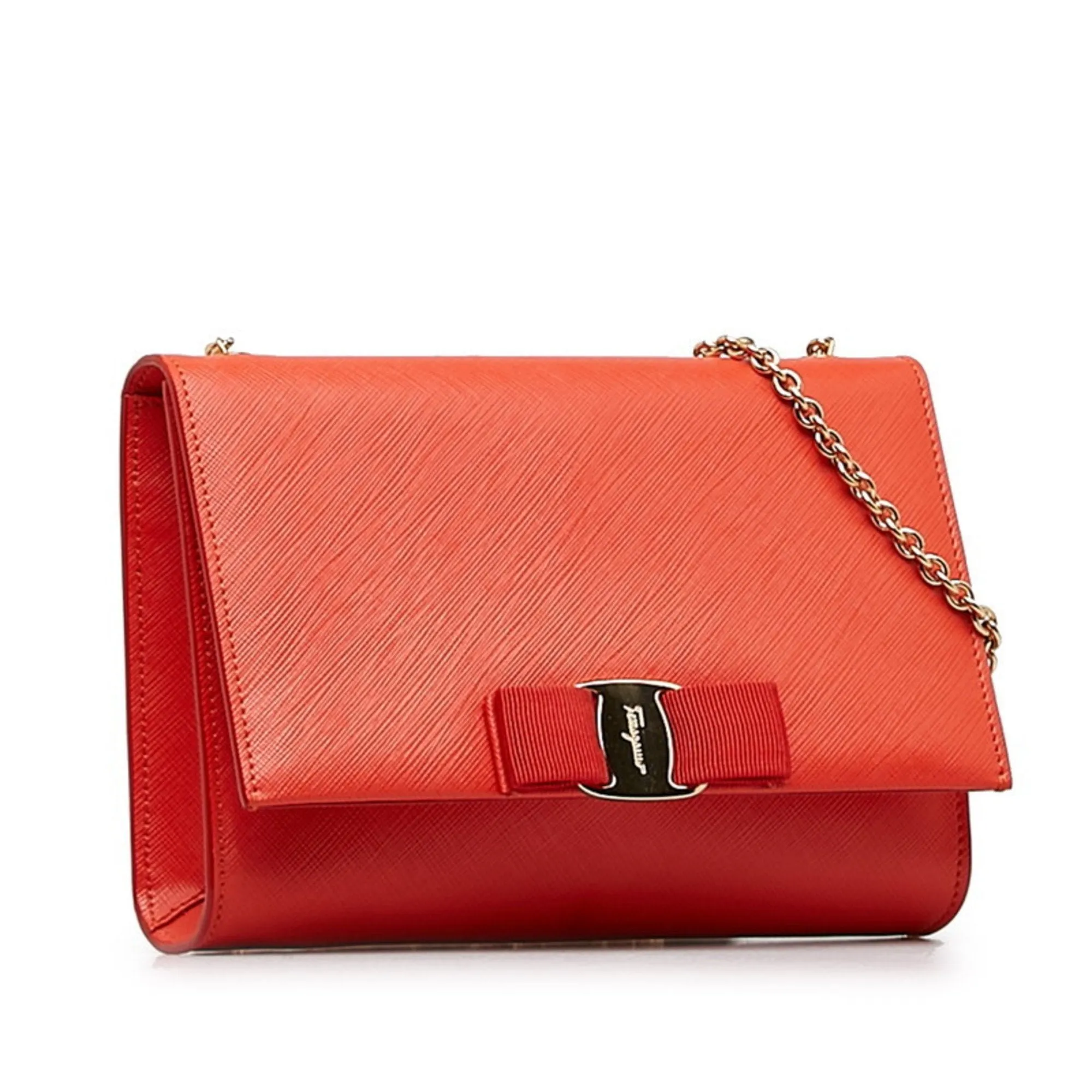 Salvatore Ferragamo Leather Shoulder Bag (Pre-Owned)