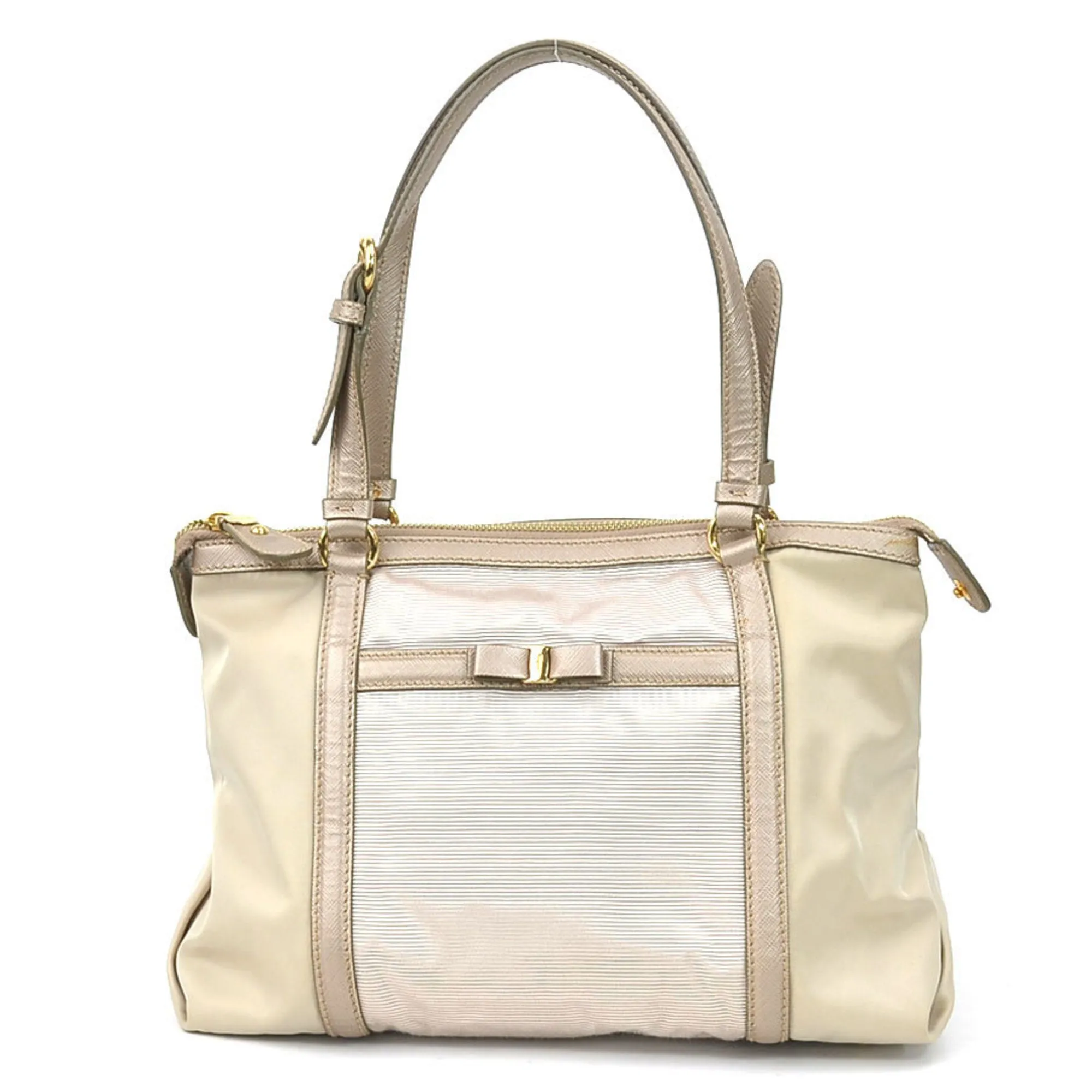 Salvatore Ferragamo  Nylon Leather Shoulder Bag (Pre-Owned)