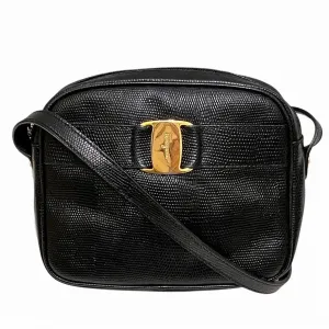 Salvatore Ferragamo Vara Leather Shoulder Bag (Pre-Owned)