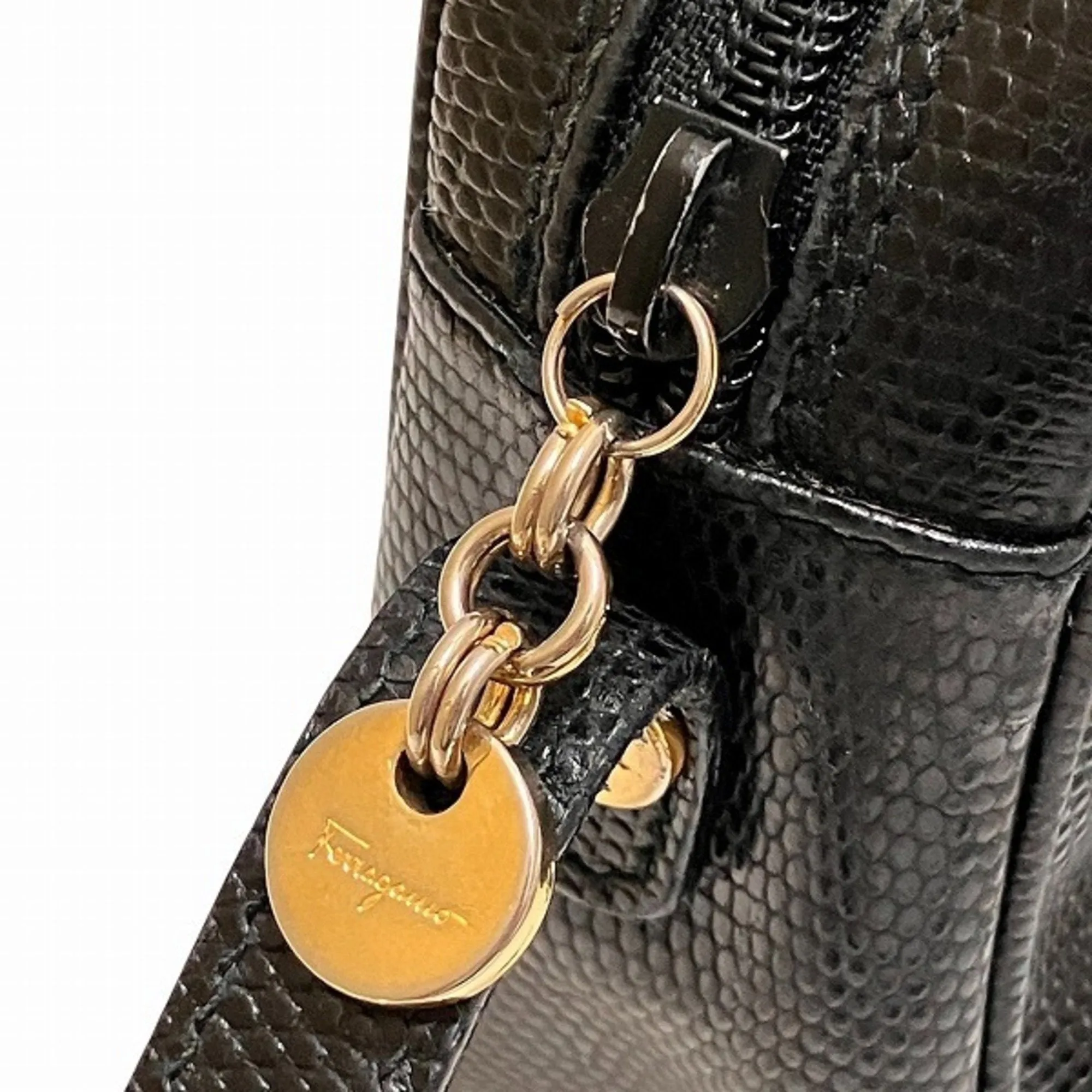 Salvatore Ferragamo Vara Leather Shoulder Bag (Pre-Owned)