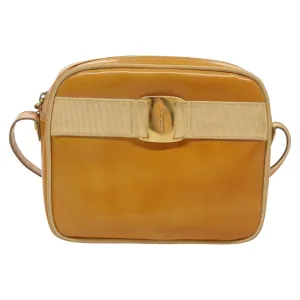 Salvatore Ferragamo Vara  Patent Leather Shoulder Bag (Pre-Owned)