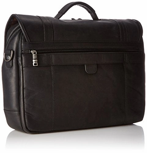 Samsonite Colombian Leather Flapover Briefcase Black