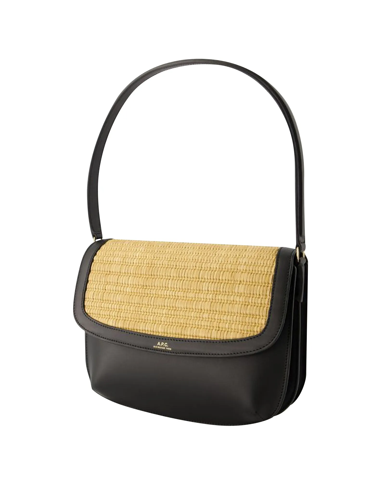 Sarah Shoulder Bag - A.P.C. - Leather - Black