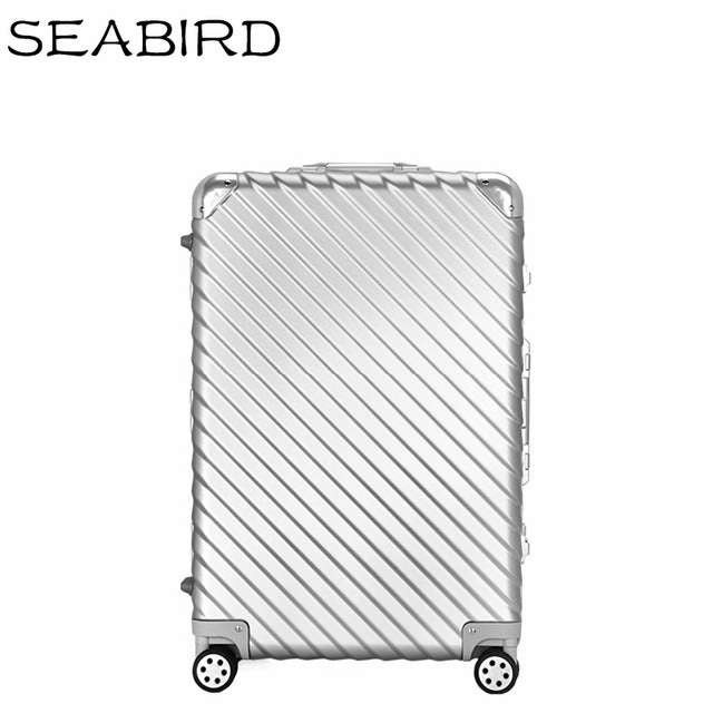 Seabird 20"22"24"26"29 Inch Aluminum Frame Travel Luggage Carry On Box Pull Rod Suitcase Trolley