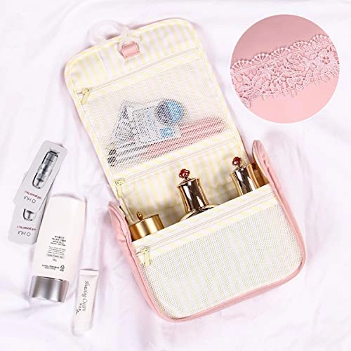 Shengshihuizhong Hanging Toiletry Bag Hanging Makeup Organizer for Cosmetics, Toiletries & Travel