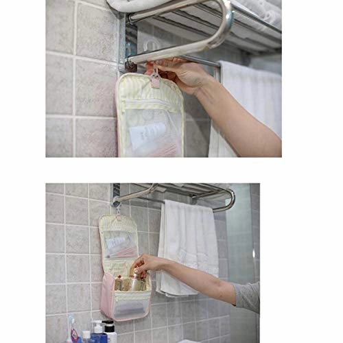 Shengshihuizhong Hanging Toiletry Bag Hanging Makeup Organizer for Cosmetics, Toiletries & Travel