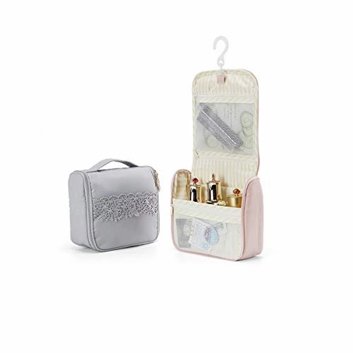 Shengshihuizhong Hanging Toiletry Bag Hanging Makeup Organizer for Cosmetics, Toiletries & Travel