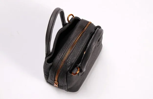 Small LEATHER WOMENs Handbag Mini Vintage Shoulder Purses FOR WOMEN