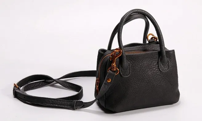 Small LEATHER WOMENs Handbag Mini Vintage Shoulder Purses FOR WOMEN