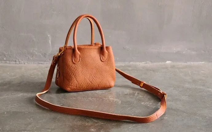 Small LEATHER WOMENs Handbag Mini Vintage Shoulder Purses FOR WOMEN