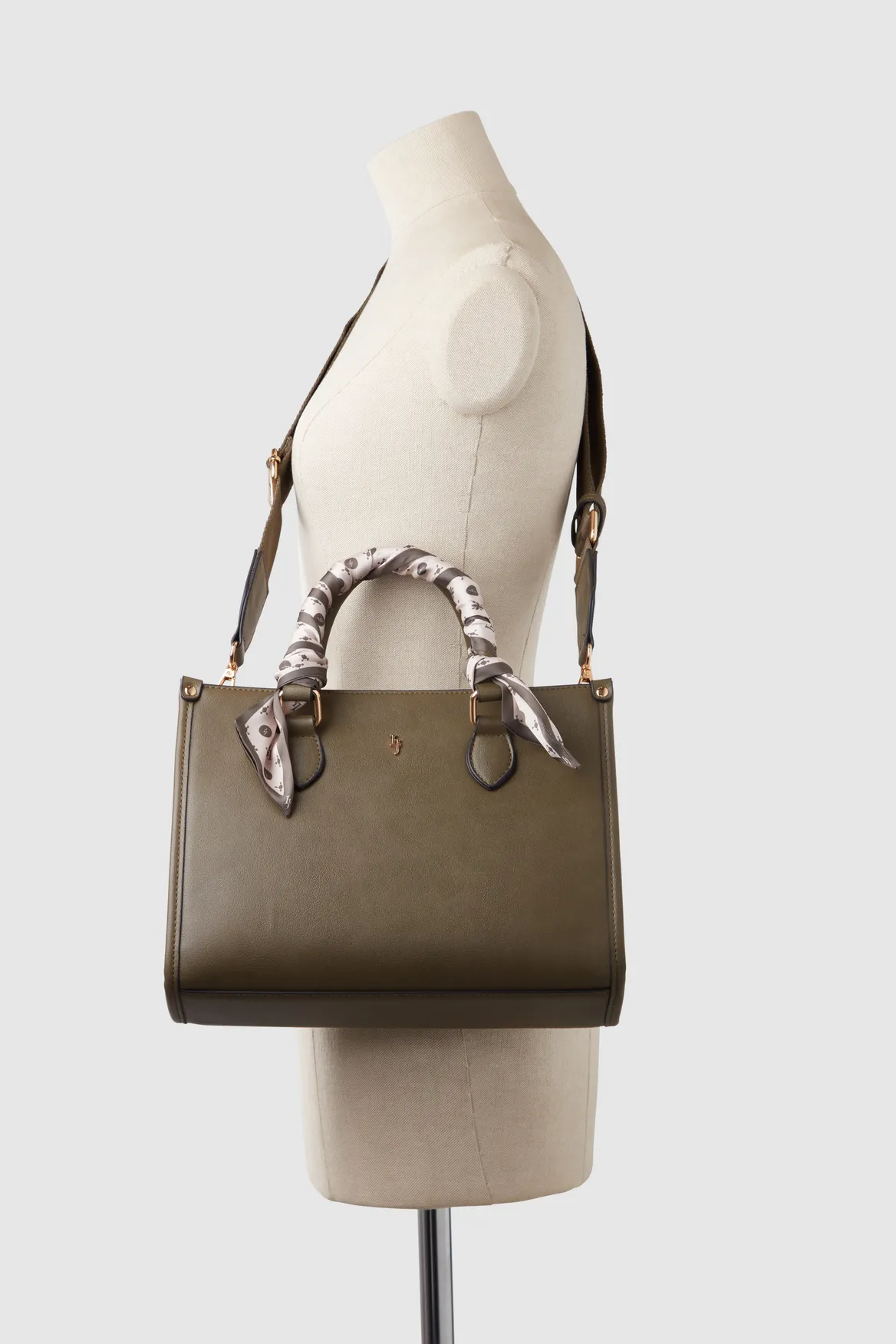 Small Tote Bag With Scarf