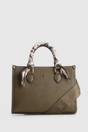 Small Tote Bag With Scarf