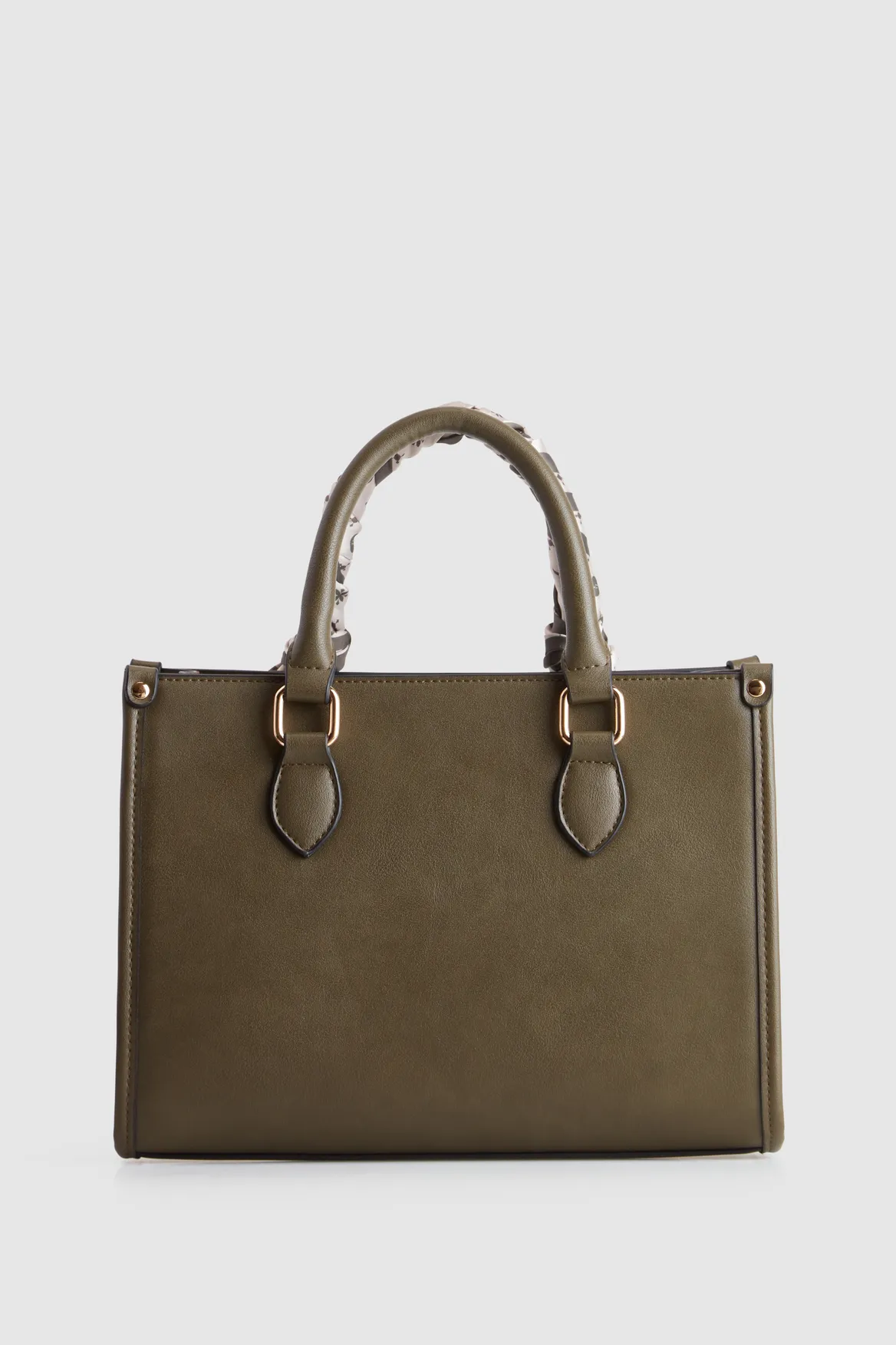 Small Tote Bag With Scarf