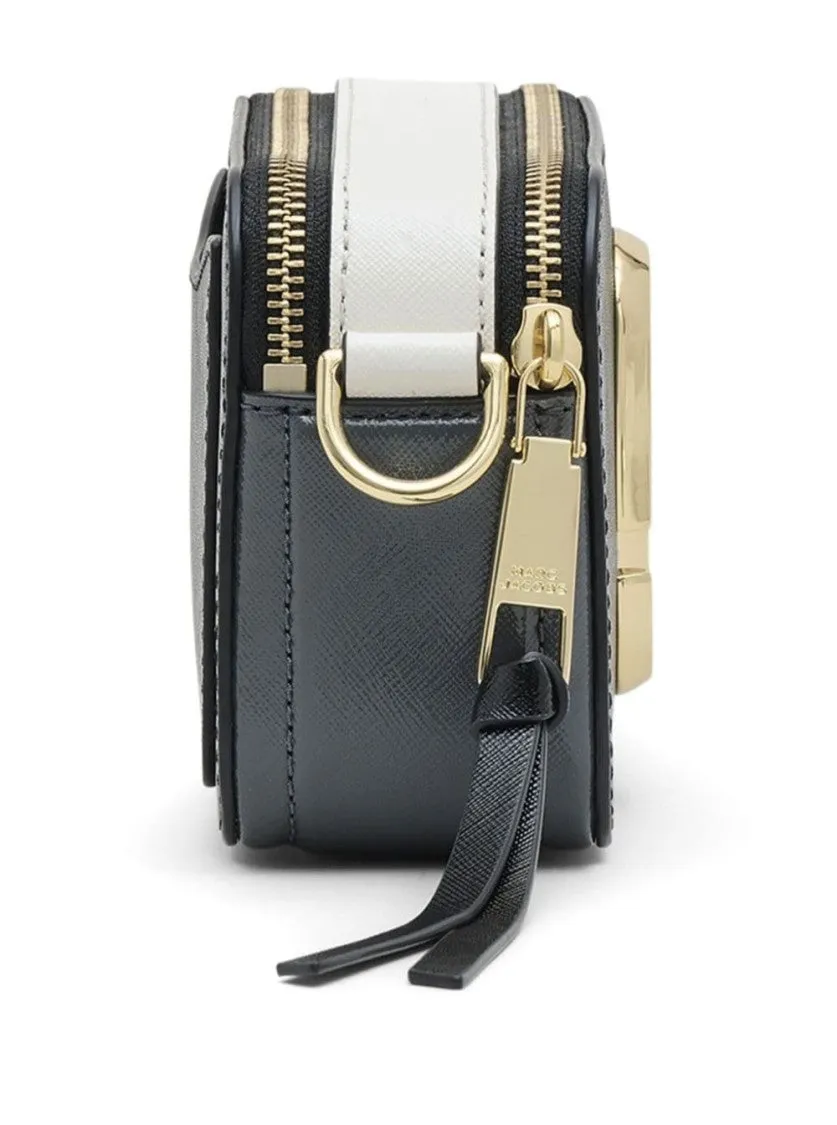 Snapshot' Black Shoulder Bag With Metal Logo