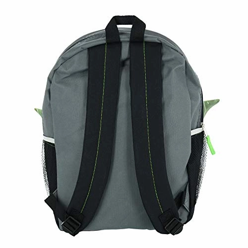Star Wars"The Child" Baby Yoda 16" Half Moon Backpack with 1 Zipper Front Pocket & Ears