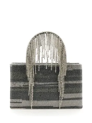 Structured Bag Embellished With Cascading Crystals