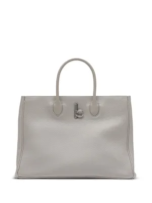 Structured Grey Bag With Textured Finish