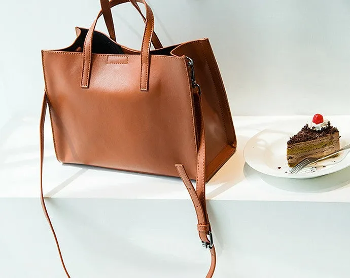 Stylish Leather Womens Handbag Work Purse Shoulder Tote Bag for Women