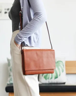 Stylish Leather Womens Slim Crossbody Bag Purse Cute Shoulder Bag for Women
