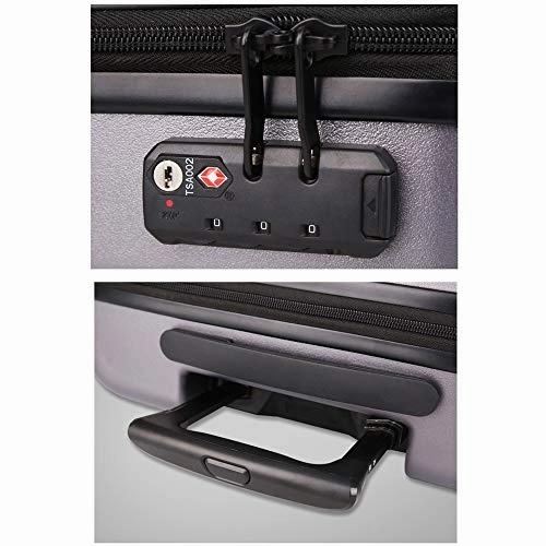 TangFeii-trunk Boarding Luggage Universal Wheel Upright Carry-on Luggage Expandable Spinner 20inches 24inches Carry-on Suitcase Uprights Suitcase 360 Silent Spinner (Color : White, Size : 20inches)