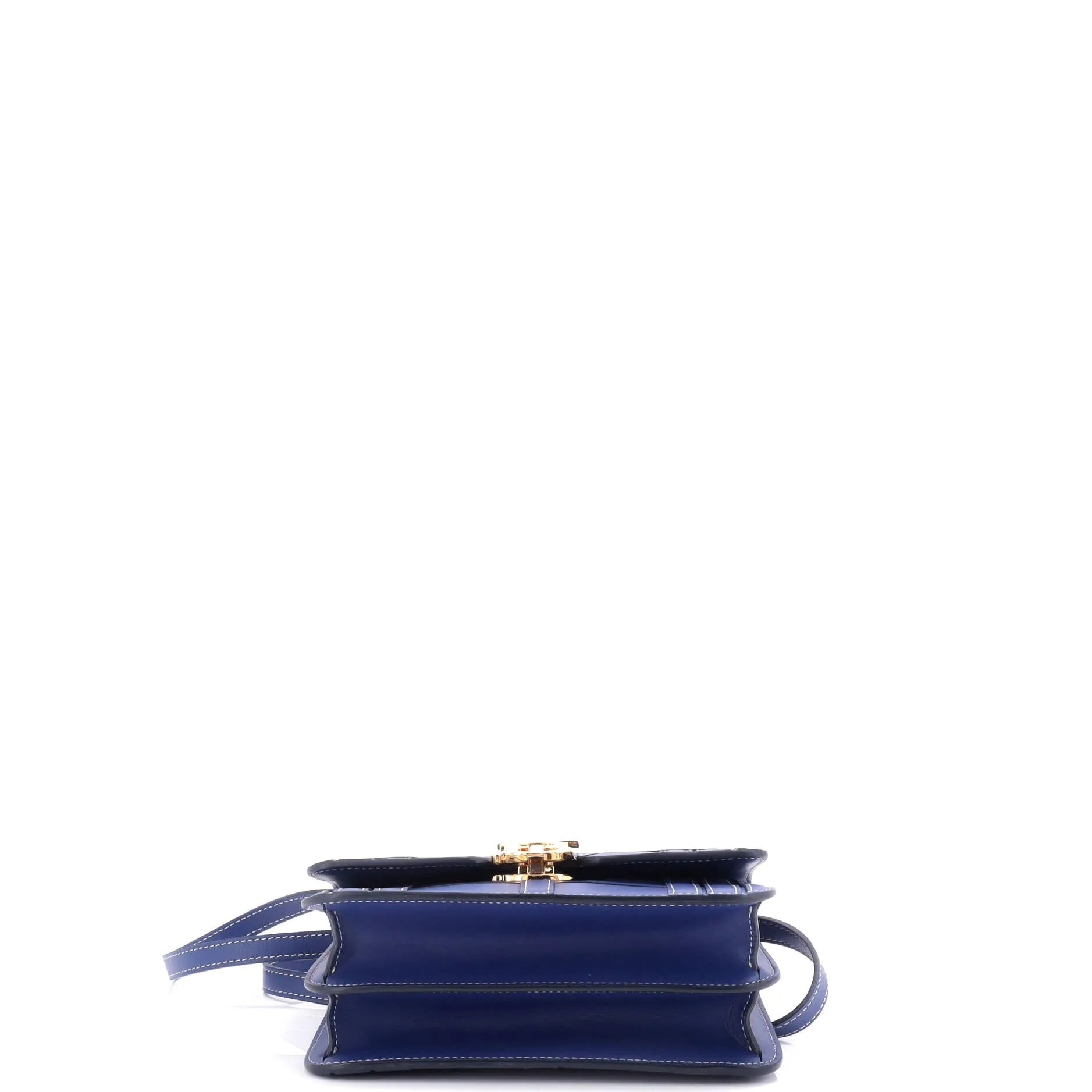 TB Flap Bag Woven Leather Small