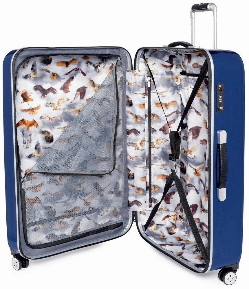 Ted Baker Hardsider Herringbone Checked-Large 4-Wheel Large Luggage